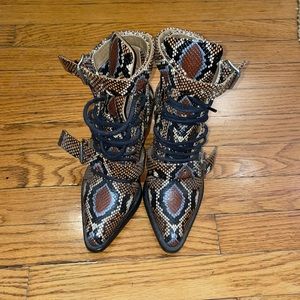 Chloé boots, multicolor purple